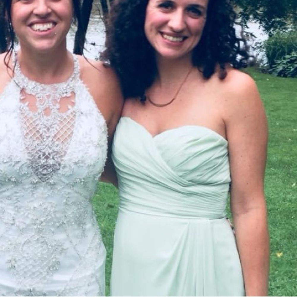 Bridesmaid Dress - mint green, full length